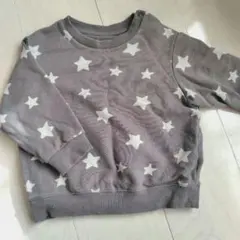 UNIQLO 星柄トレーナー 90cm グレー