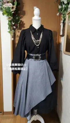 axes femme POETIQUE　レースアシメトレンチスカートのサムネイル