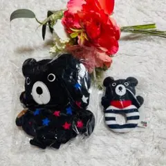 新品タグ付　ミキハウス　ダブルビー 黒　ビー君ミニリュック　ラトル 2点セット