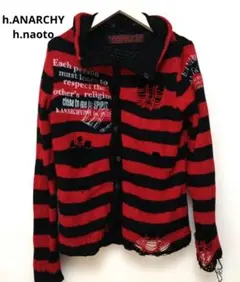 h.ANARCHY ボーダー ダメージ ニット　h.naoto