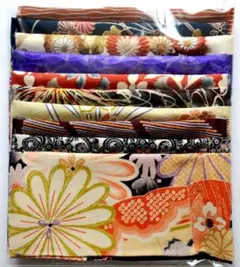 アンティーク はぎれ10枚セット 錦紗・紋錦紗等 No2-C「おまけ付き」