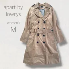 apart by lowrys トレンチコート M ベージュ 綿混 おしゃれ 秋