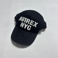 ⚫︎AVIREX（アビレックス）NYC ブラックキャップ/CAP 57-59cm