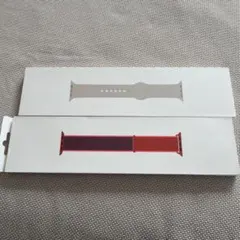 【はうえる様専用】Apple Watch バンド 2本セット ストーン レッド
