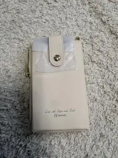 NUIAS スマホショルダーバッグ クリーム