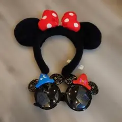 即日発送可能　ディズニー カチューシャ ミニー、ディズニーサングラス
