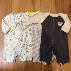 ベビー ロンパース カバーオール 4枚セット 60-70サイズ
