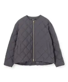 チャコール S【TAION×UNFILO】キルティングダウンショート丈ブルゾン