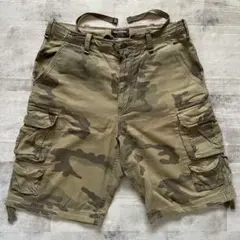 アバクロ 迷彩カーゴショートパンツ 米軍放出品風 サイズ34