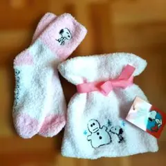 2点セットPEANUTS スヌーピー ソックス 23-25cm& ポシェット