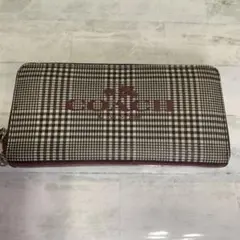 COACH 長財布 ラウンドファスナー　レディース　コーチ財布