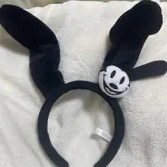 ミッキー耳付きブラックカチューシャ