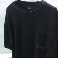 Bershka ステッチ ポケット Tシャツ ブラック Mのサムネイル