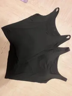 【2枚セット】ユニクロ エアリズム ブラタンクトップ XL ブラック
