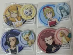 ポケモンマスターズEX 缶バッジ ノボリ ドリュウズ／クダリ