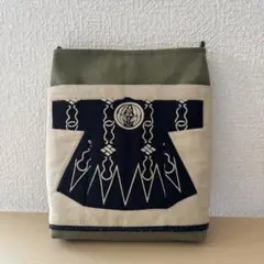 【一点限り】メンズ スマホポーチ 2ポケット ハンドメイド ショルダー 軽い