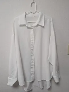 ホワイト 長袖シャツ