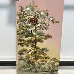 D753 訪問着 手描き友禅 落款入 笠松 正絹 着物 袷 極美品 - メルカリ