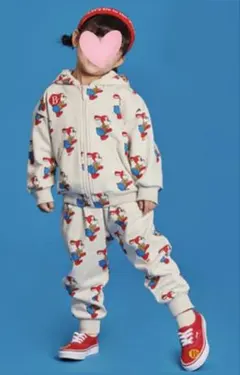 ゆ*に様 韓国　子供服　BEBEDEPINO スウェットセットアップ95cm