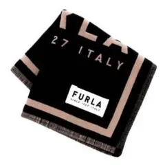 フルラ 4重ガーゼ FURLAロゴ 0004 ブラックのサムネイル