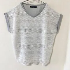 【ハニーサックルローズ】レイヤードカットソー フレンチスリーブ バックロング Mのサムネイル