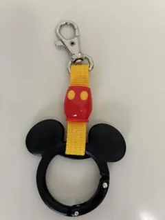 東京ディズニーリゾート　リゾートライン　ミッキーマウス 型吊り革　キーホルダー