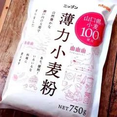 山口県産 小麦100％ ニップン 薄力小麦 750ｇ 国産原料のサムネイル