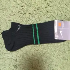NIKE メンズ ソックス 27-29cm ブラック グリーン