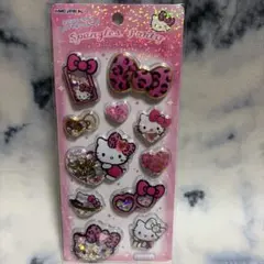 サンリオ ハローキティ スパンコールパーティステッカー ヒョウ柄 シール