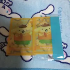 2점 산리오 폼폼푸린 ウエファーチョコ ウエハース 카드