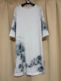 訪問着　リメイクワンピース　正絹