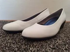 fitfit パンプニーカー 24.0cm 本革 ヒール4.5cm