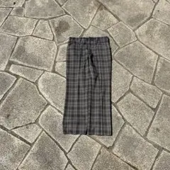 80〜90s HAGGER チェックパンツ　スラックス　マドラスチェック