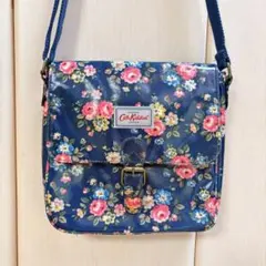 美品　キャスキッドソン　クロスボディ　ショルダーバッグ　花柄　ブルー　青　ピンクのサムネイル