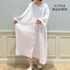 ジェラートピケ マタニティガーゼ前開きドレス　マタニティー　ワンピース　ワンピ