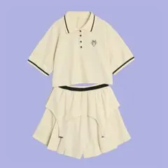 CALNAMUR ポロ×スカートセットアップ