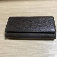 Burberry バーバリー 長財布 がま口　茶色 レザー　ノバチェック