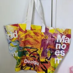 g*い様 Desigual デシグアル アートプリント特大 トートバッグのサムネイル