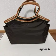 アニエスベーボヤージュ　agnesb　トートバッグ　ナイロン　ブラウン