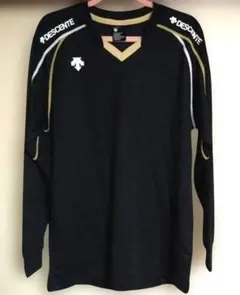 DESCENTE ブラック 長袖 バレーボール ウォームアップウェア SS