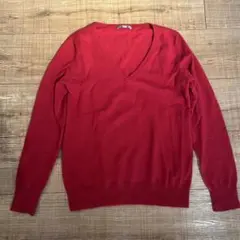 赤 vネック
