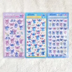 ボンボンドロップシール スティッチ 3枚セット