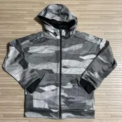 adidas 迷彩柄 フード付きジップアップパーカー140㎝
