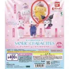 サンリオキャラクターズ ミニチュアチャーム ライブキャラクター ガチャ めじるし