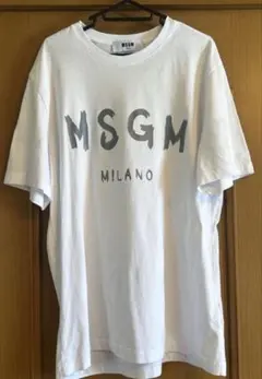 MSGM MILANO ロゴプリント Tシャツ ホワイト