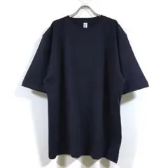 新品 5分袖 ビッグシルエット Tシャツ 無地 メンズ ネイビー 2XL