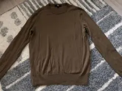 UNIQLO メリノクルーネックセーター ブラウン