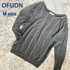 OFUON オフオン イトキン レディース セーター ストライプ プルオーバー