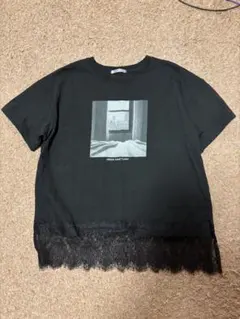 mysa closet プリントTシャツ ブラック L