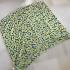 鳥柄 大判ストール イエロー　薄手　軽量　大判